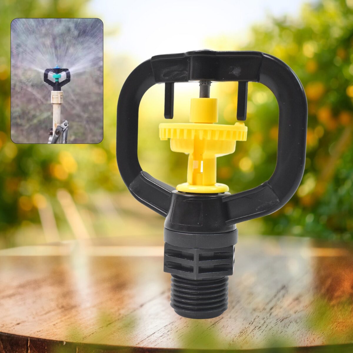 Rotating Irrigation Sprinkler Plastic Spray Nozzle (1 Pc) - Image 1