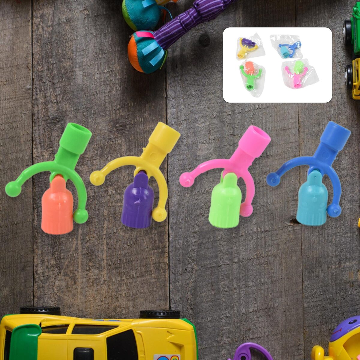 Bell Shape Pencil Top Promotional toys (1 Pc / Mix Colour & Design) - Image 1