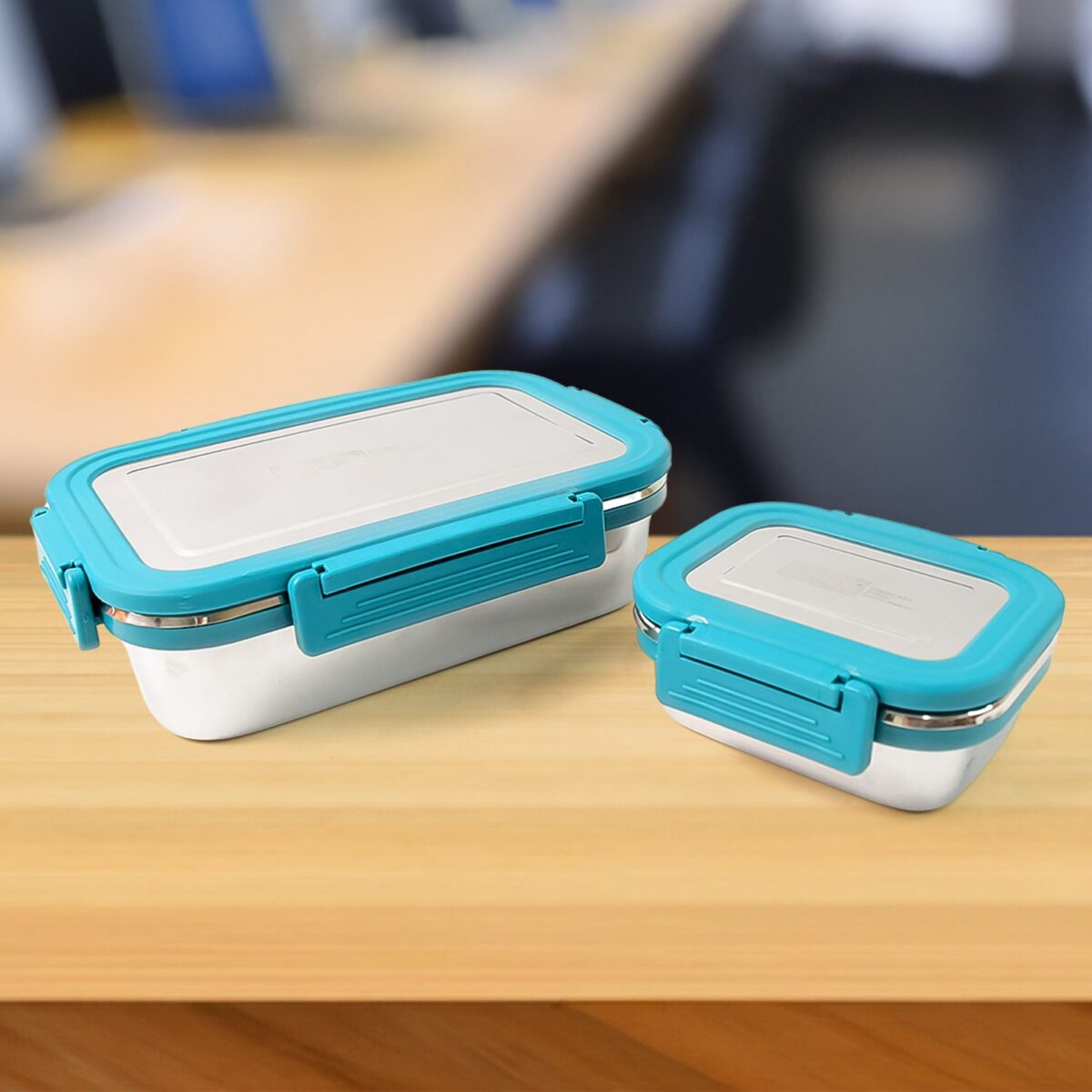 Apex Jerry Lunch Box Premium Stainless Steel Food Container (2 Pc / 700+200 ML Approx) - Image 1
