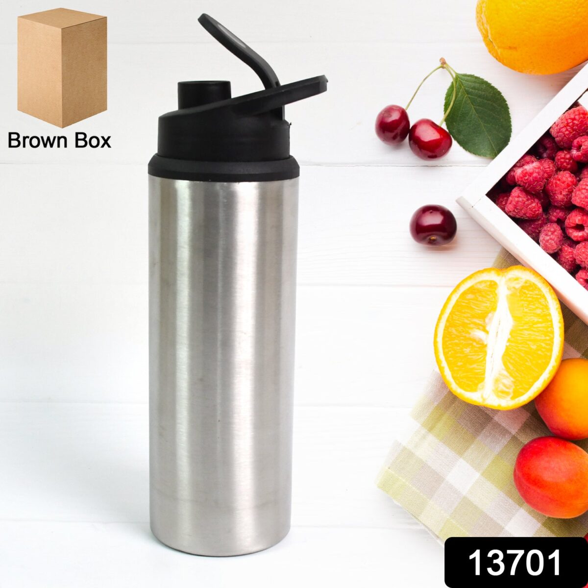 Steel Water Bottle | Sipper Bottle | Fridge Water Bottle Set of 1 (600 ML Approx) - Image 2