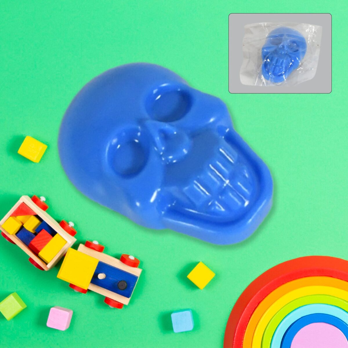 Pull Back Skull Toy, Small DIY Pull Back Skull Toy For Kids - Image 1