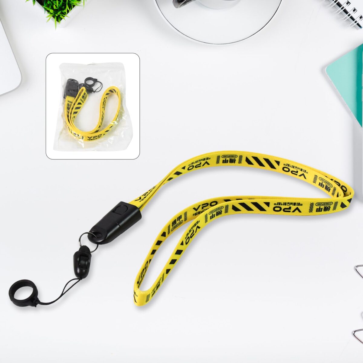 2 in 1 Lanyard Strap USB Charging Cable (1 Pc) - Image 1