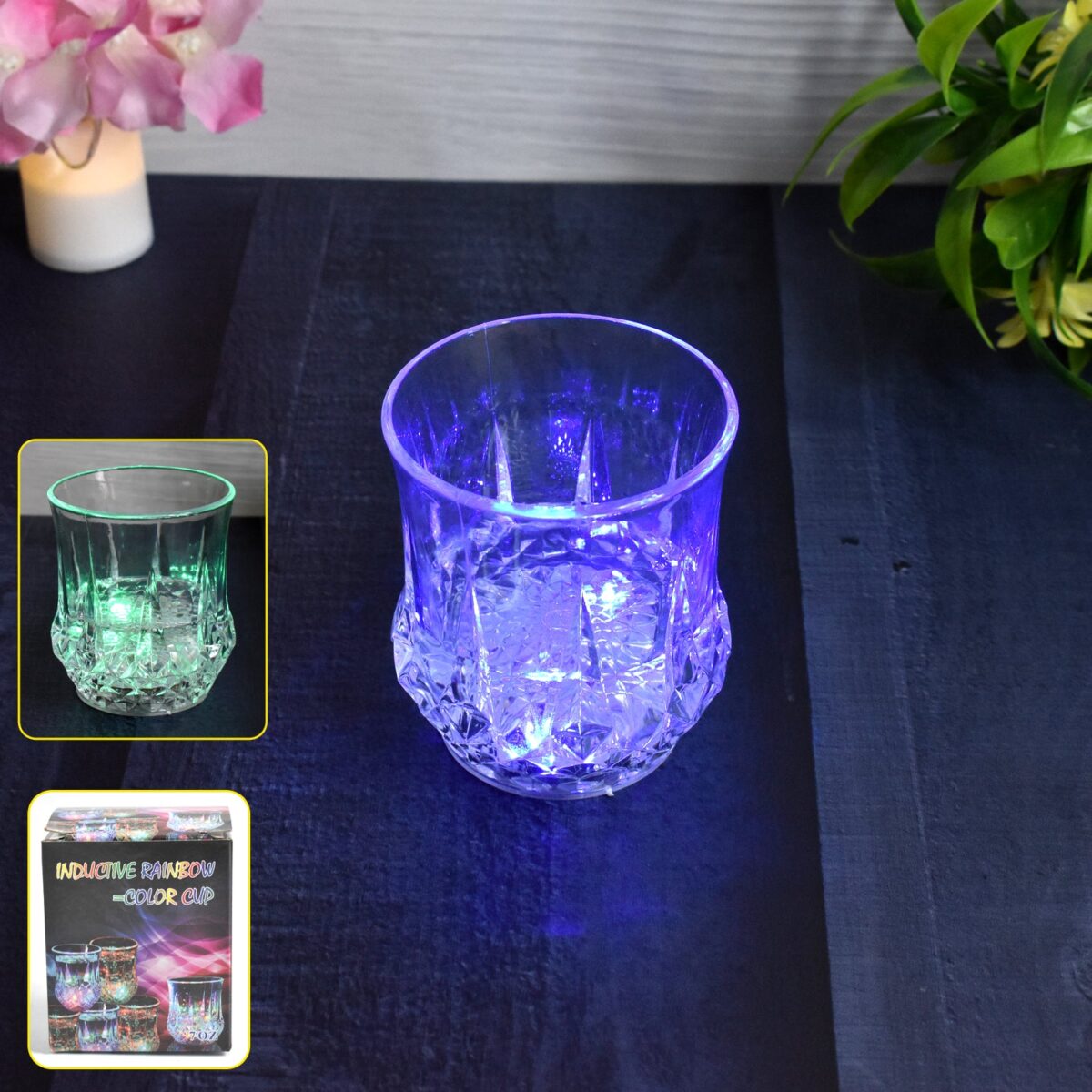 LED Light-up Cup Water Inductive Rainbow Color Changing LED (1 Pc) - Image 2