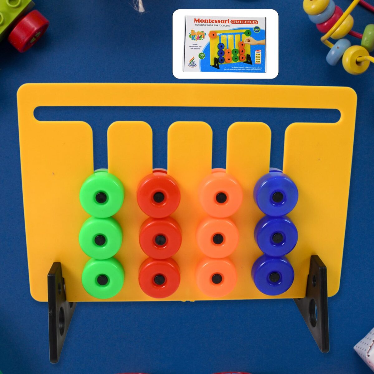 Montessori Slide Puzzles Toys for Kids (36 Challenges / 1 Set) - Image 1
