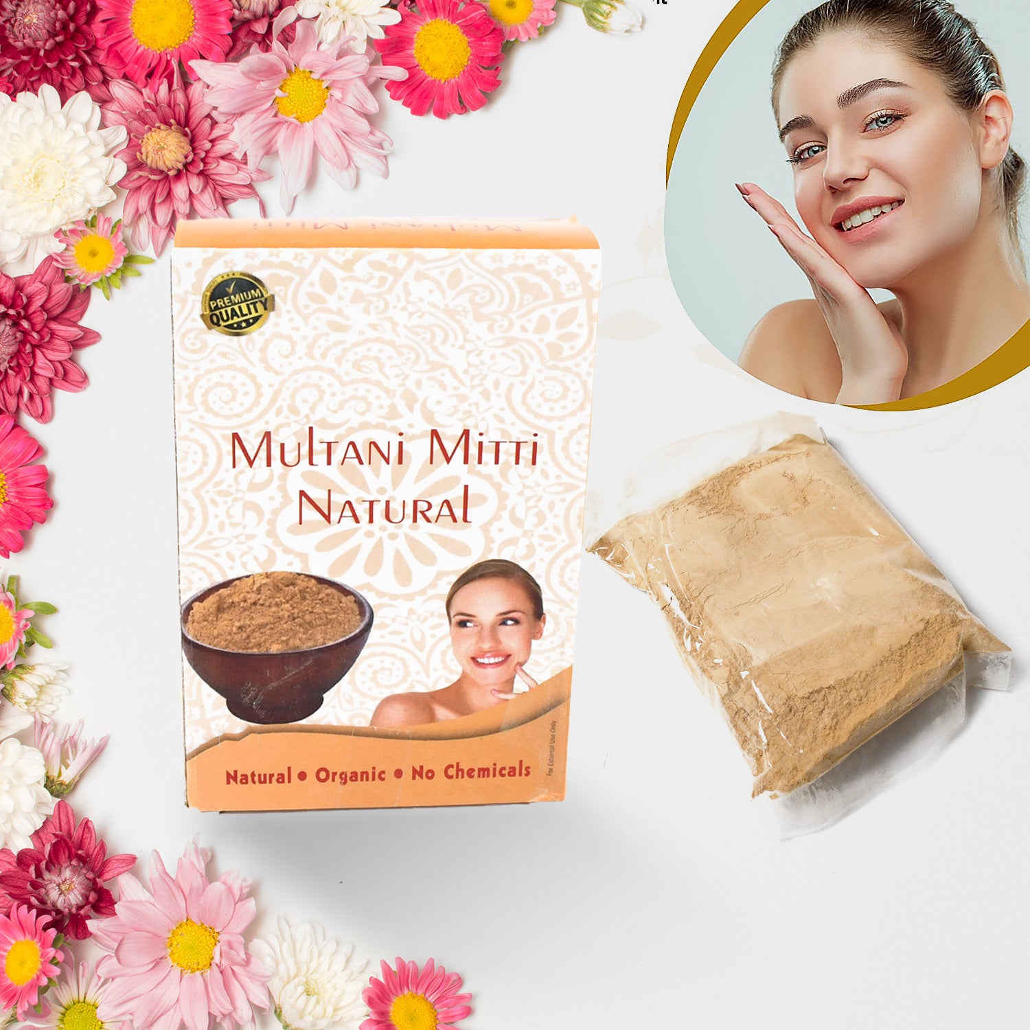 01_725367d7-3b1d-40b5-a4c2-c331ffc12012.jpg 80gram Herbal Tan Removing Multani Mitti Face Pack For Skin Care Age Group - Image 1
