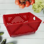 Storage Basket Box with Holes Ventilated Design (23Ã—20 Cm / 1 Pc)