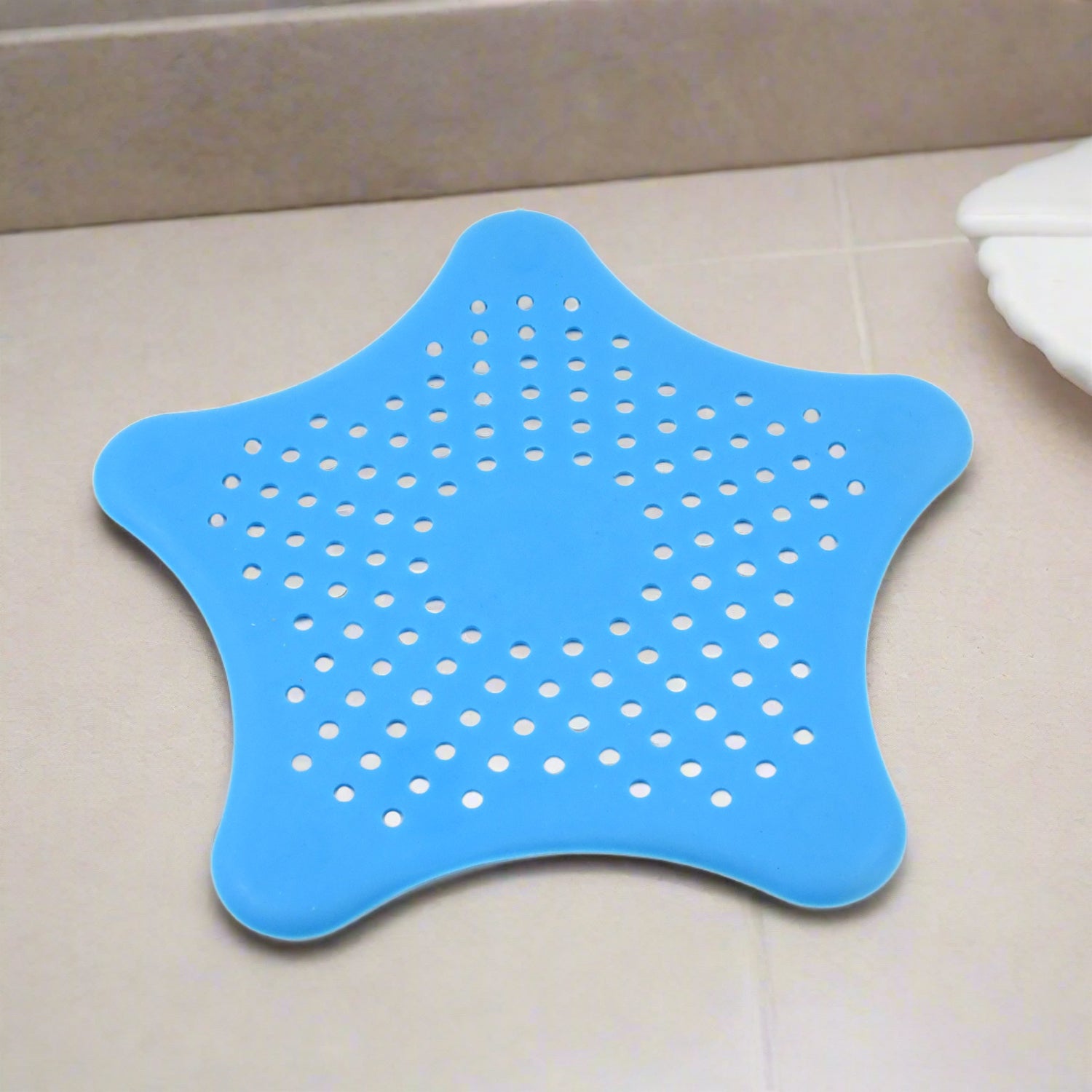 01_7dfa8dfe-b84e-4c8f-aece-3e580b6702f4.jpg Star Shape Suction Cup Kitchen Bathroom Sink Drain Strainer Hair Stopper Filter, Star Shaped Sink Filter Bathroom Hair Catcher, Drain Strainers Cover Trap Basin (1 Pc) - Image 1