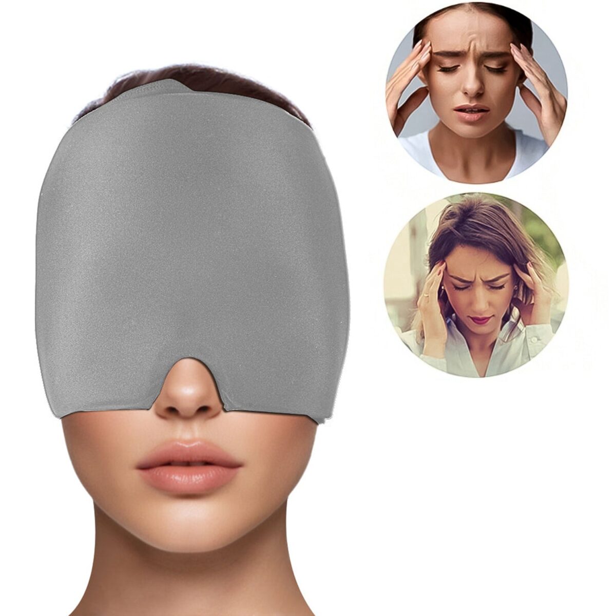 Headache Relief Hat Migraine Cap (1 Pc / Grey Color) - Image 1