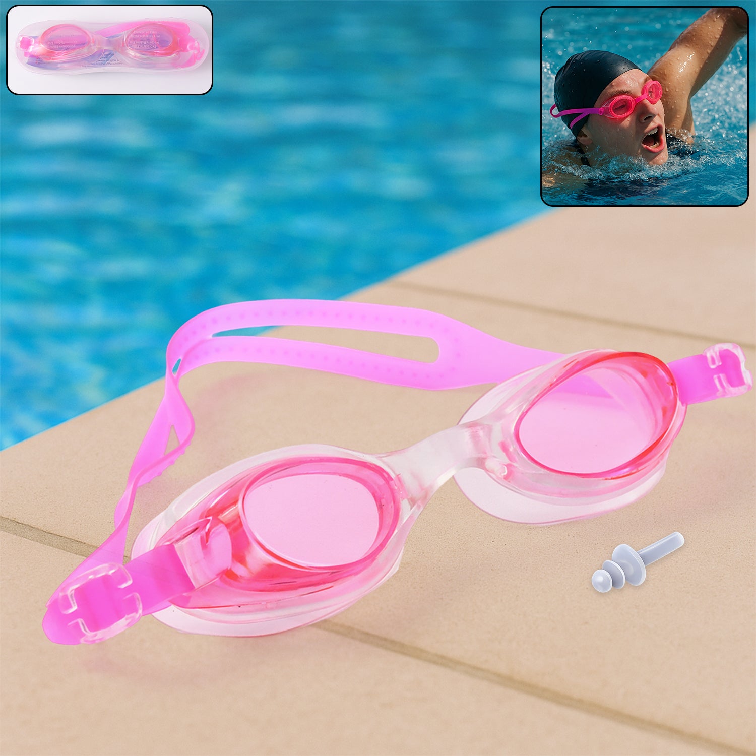 01_877891e8-063d-441a-845b-23109216254b.jpg Anti-Fog Waterproof Adjustable Swimming Goggles - Image 1