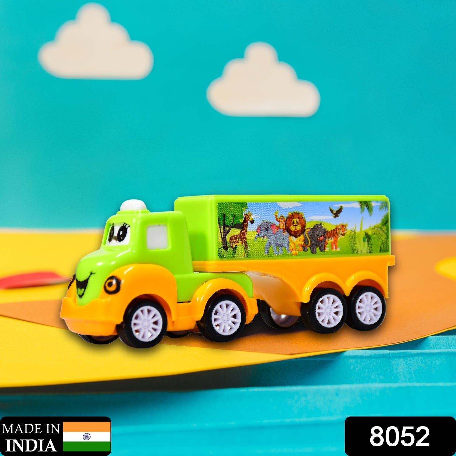 01_8cd5acef-eafe-4e84-bed6-ac6d2d148920.jpg Small Green and yellow Toy Truck. - Image 2