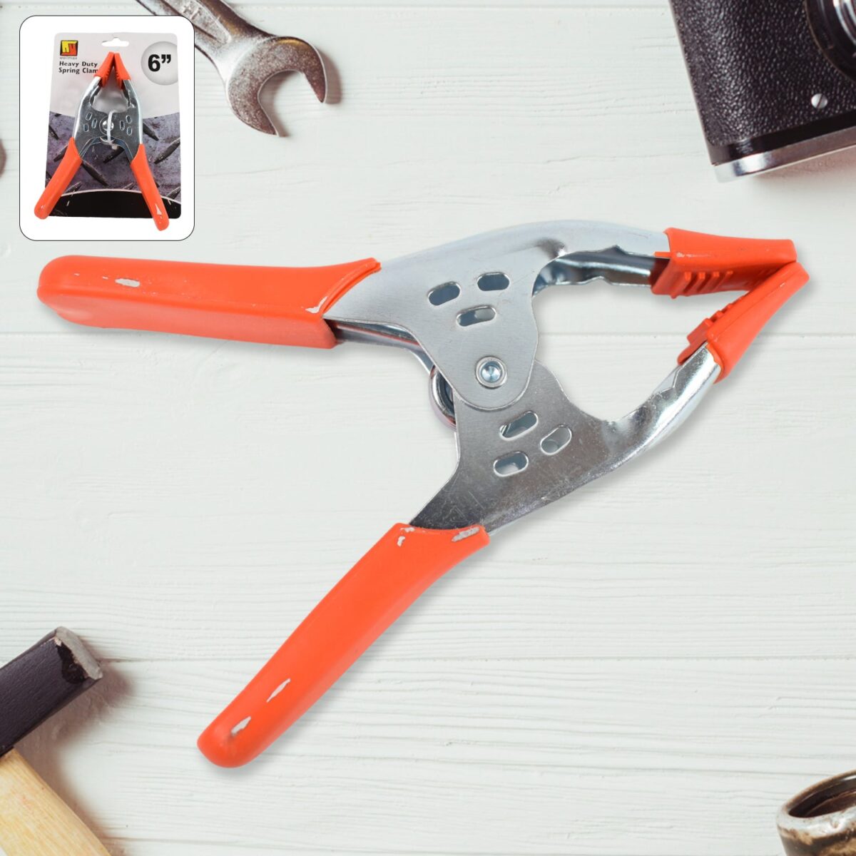6 Inch Spring Clamps, Heavy Duty Spring Metal Spring Clamps (1 Pc) - Image 1