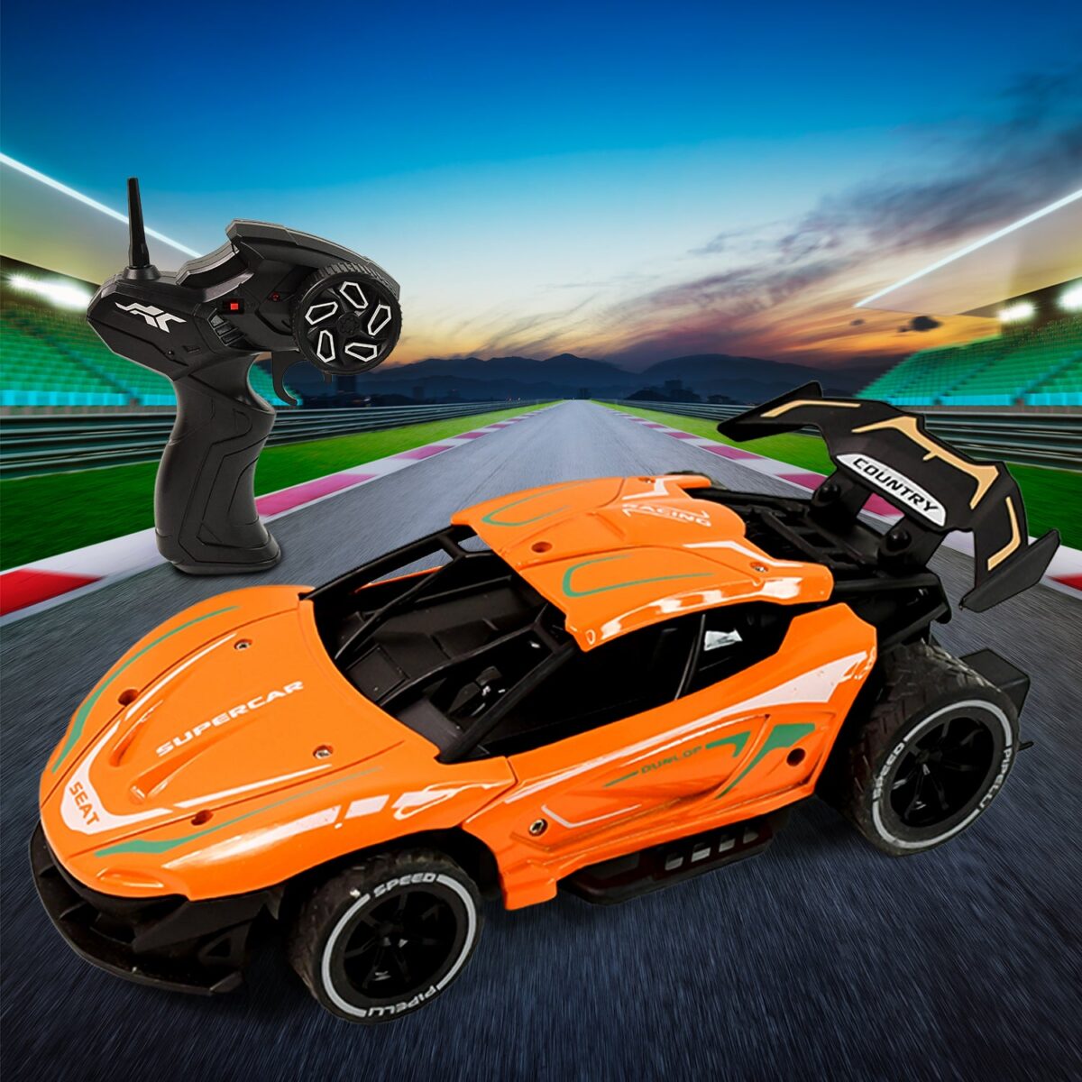 Electroplay Metal Body High-Speed RC Supercar with Remote Control Racing Car - Image 1