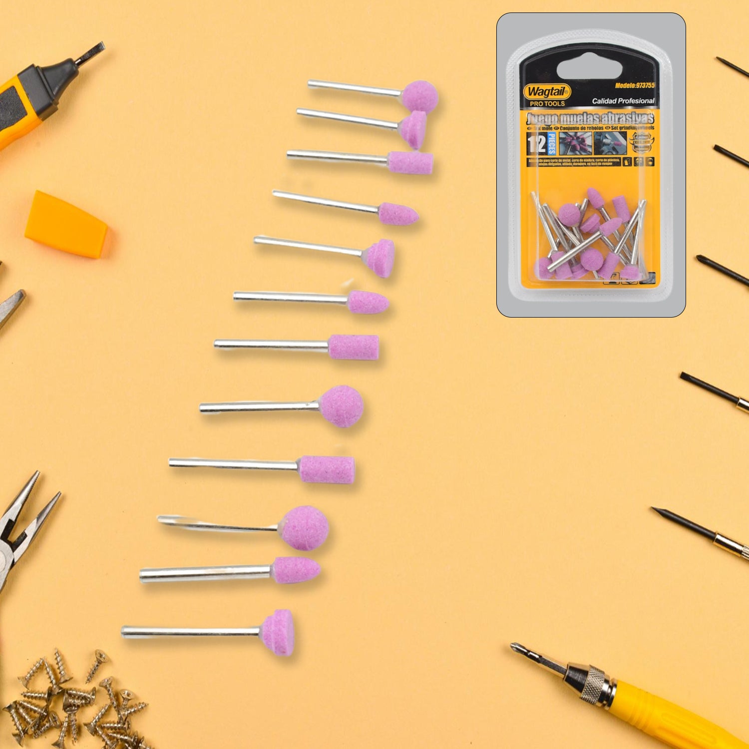 01_9a22835e-64fe-44cc-8951-6faa7418bd6e.jpg Grinding Wheels Head, Grinding Head (Different Design / 12 Pcs Set) - Image 1