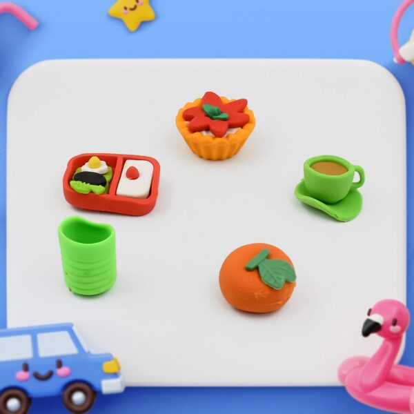 3D Mix Design Fancy Erasers â€“ Cute & Colorful Novelty Erasers for Kids, School Prize (1 Set)