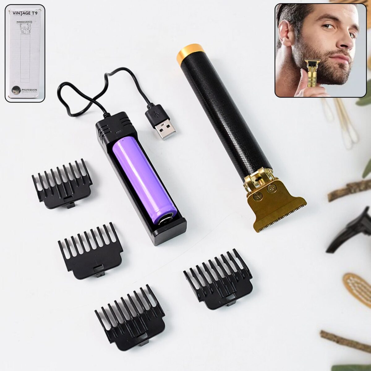 Rechargeable Hair Trimmer, Hair accessories - Image 1