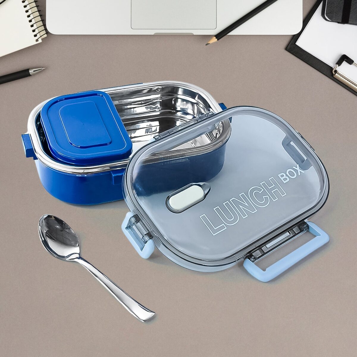 Home Chef Premium Airtight Steel Lunch Box - Image 1