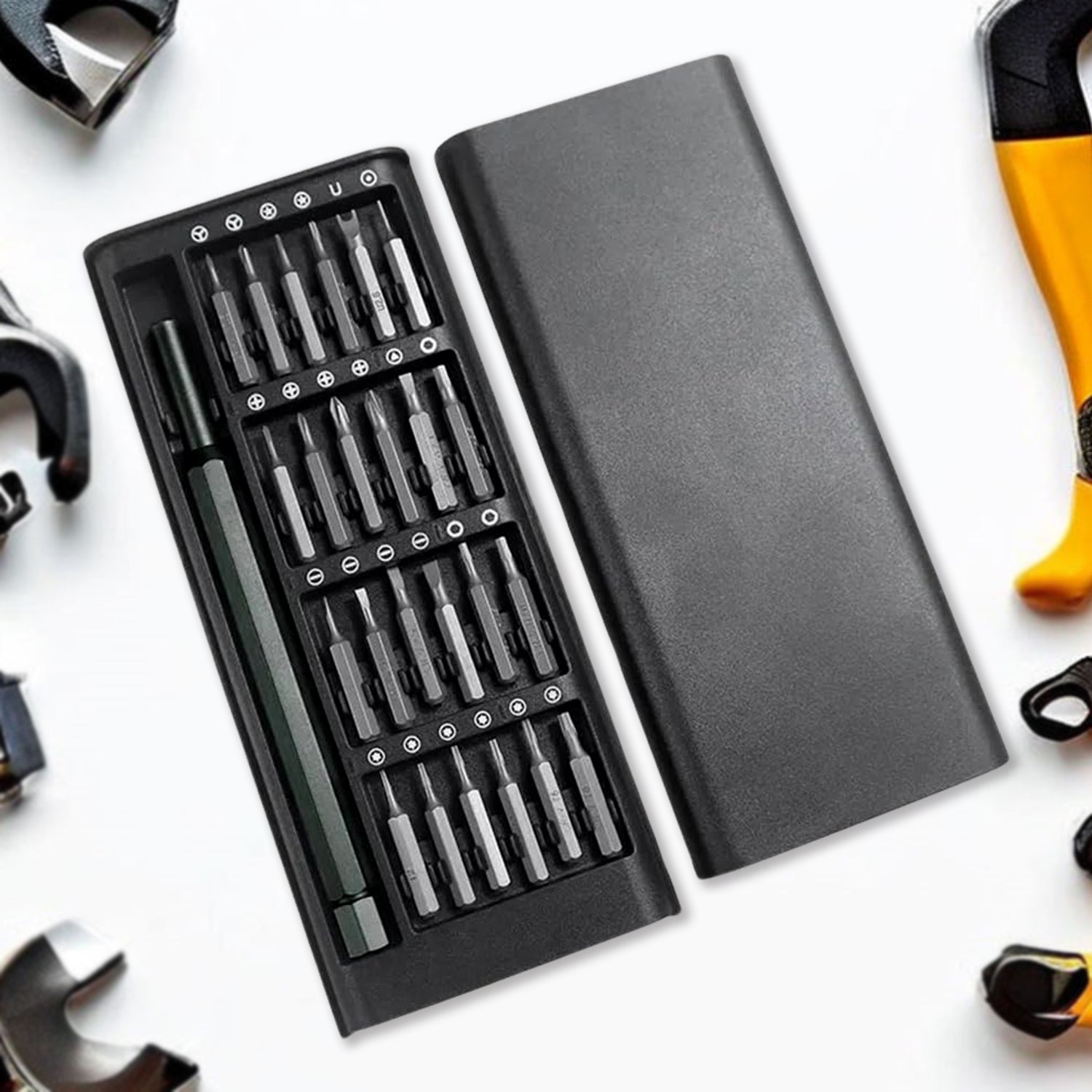 01_a2beee43-8abe-407d-9a25-5e2ec4d16f6e.jpg Aluminium 24 in 1 Precision Screwdriver Set, Screwdriver Tool Set (24 Pcs Set) - Image 1