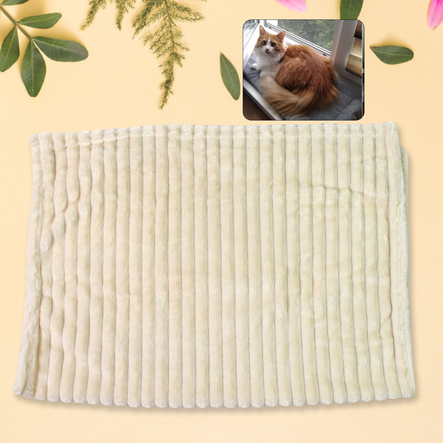 01_a4494a2d-712b-4497-9a26-1f113fa09b87.jpg Pet Soft Cat Dog Blanket / Towel Soft Warm Sleep Mat (70×50 Cm / 1 Pc / Mix Color & Design) - Image 1