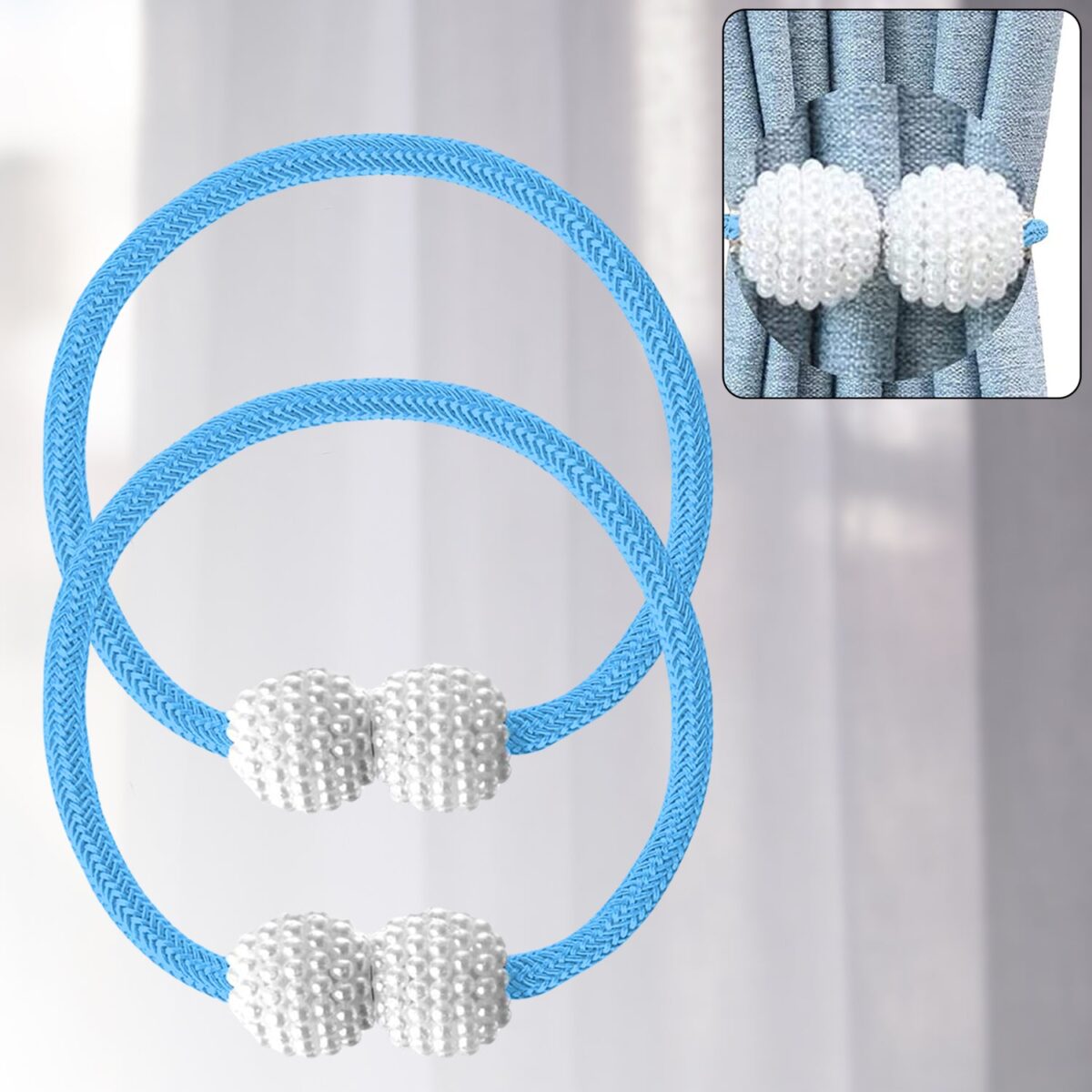 Polyester and Magnet Curtain (2 Pc) - Image 1