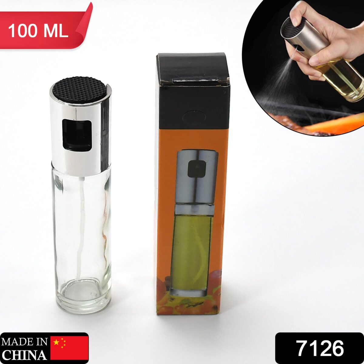 Oil Sprayer Dispenser Glass Bottle for Cooking & Multi-Use - Image 3