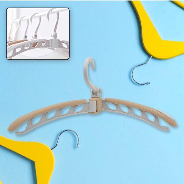 Portable Folding Clothes Hanger (1 Pc): 360Â° Rotation, Travel, Adjustable