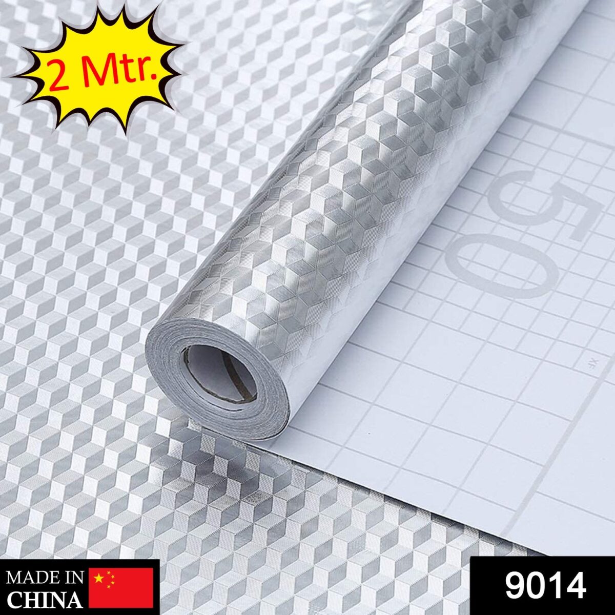 2 Meter Aluminium Foil Sticker used in all kitchen purposes to prevent oily and greasy stains of food while cooking. - Image 2