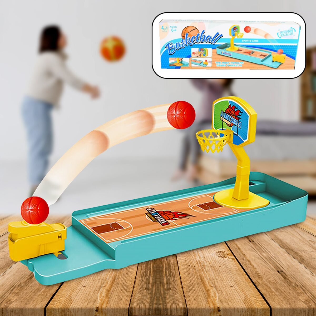 Mini Table top Finger Basketball & Bowling Game Ã¢â‚¬â€œ Indoor Family Fun for Kids & Adults - Image 1