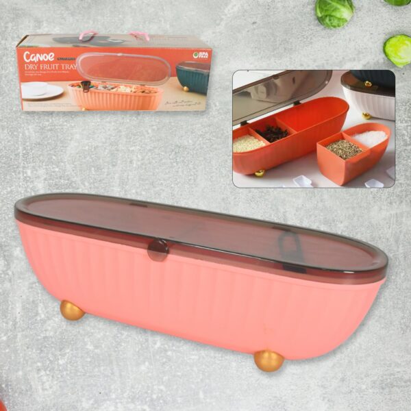 8255Â Spice Bottle Spice Jar Durable Spice Seasoning Box, Jar Food Grade Spoon Seasoning Case for Kitchen / Dry fruit Tray (1 Pc)