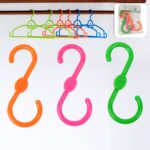 S Shape Plastic Hooks Hanger for Hanging Cloth (3 Pcs Set) - Image 2