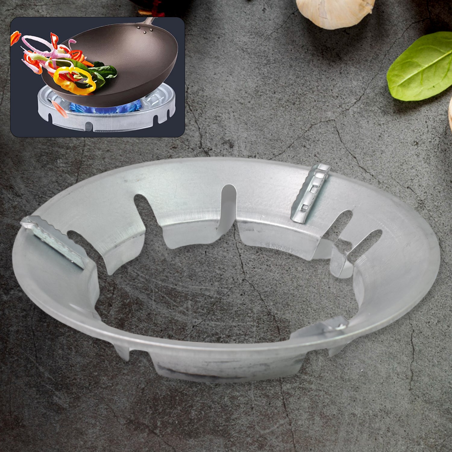 01_ae98f790-de77-49dc-83a5-70cfe7e1b9e2.jpg Gas Stove Burner Cover / Stand (221 Gm / 1 Pc) - Image 1