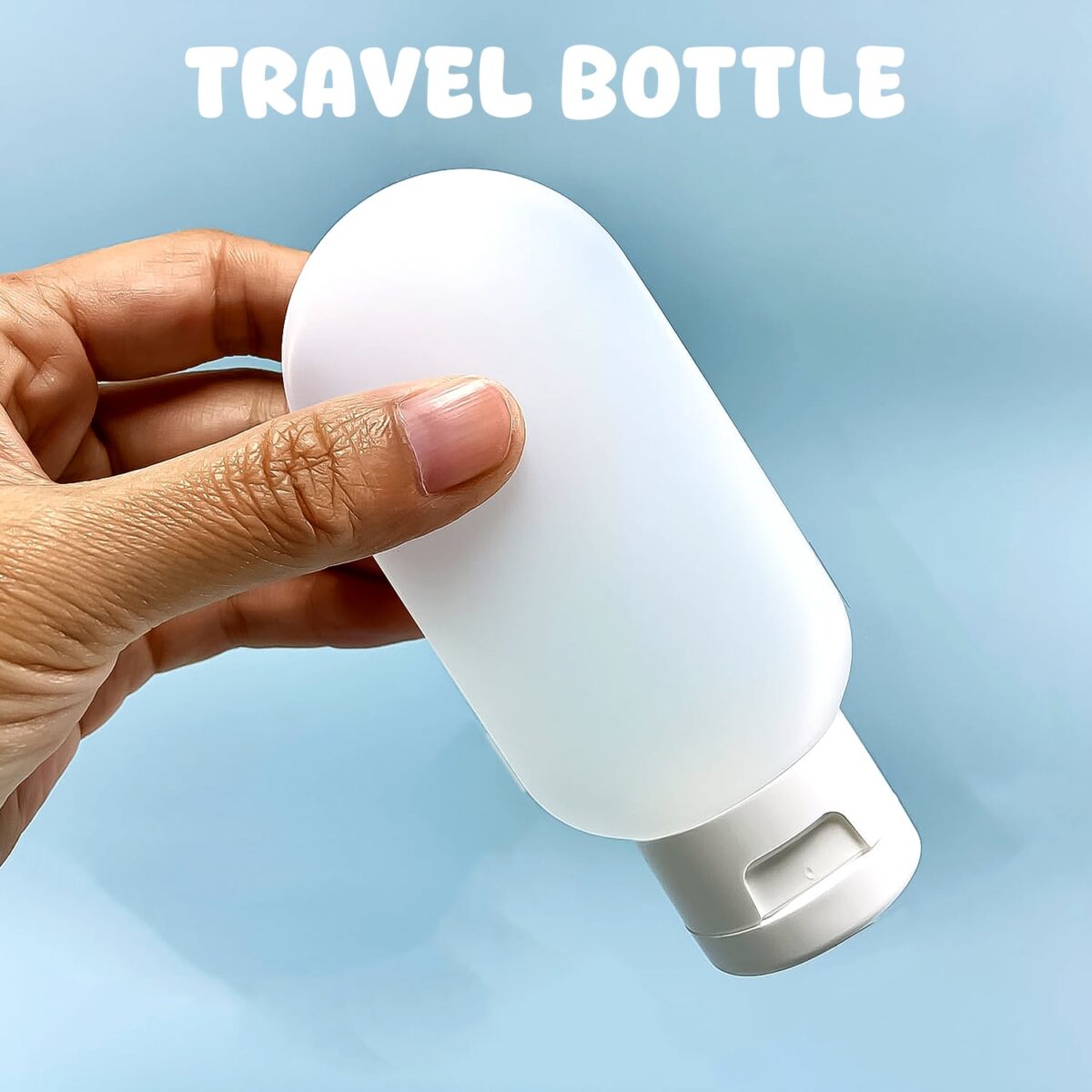 Small Plastic Travel Bottle Set, Travel Shampoo and Conditioner Bottles (1 Pc / 60 ML Approx / Mix Color) - Image 3