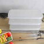 Plastic Square Lunch Box, Kitchen Containers Set (3 Pcs Set) - Image 2