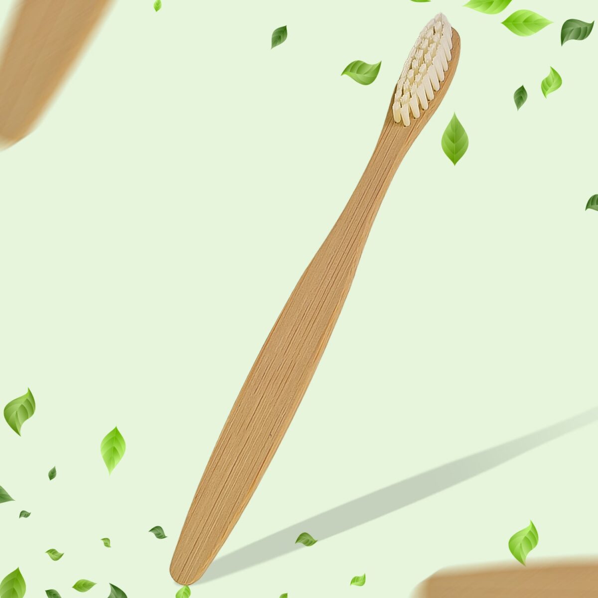 Wooden / Bamboo Brush Toothbrush Ultra Soft Bristles (1 Pc) - Image 1