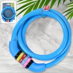 Bike Lock Cable Resettable Cable Lock - Self Coiling 4 Digit Combination Bike Lock - Image 5