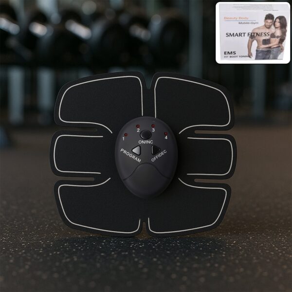 Wireless 6-Pack Abs Stimulator â€“ Rechargeable Vibrating Muscle Exerciser & Body Massager for Abdominal Training