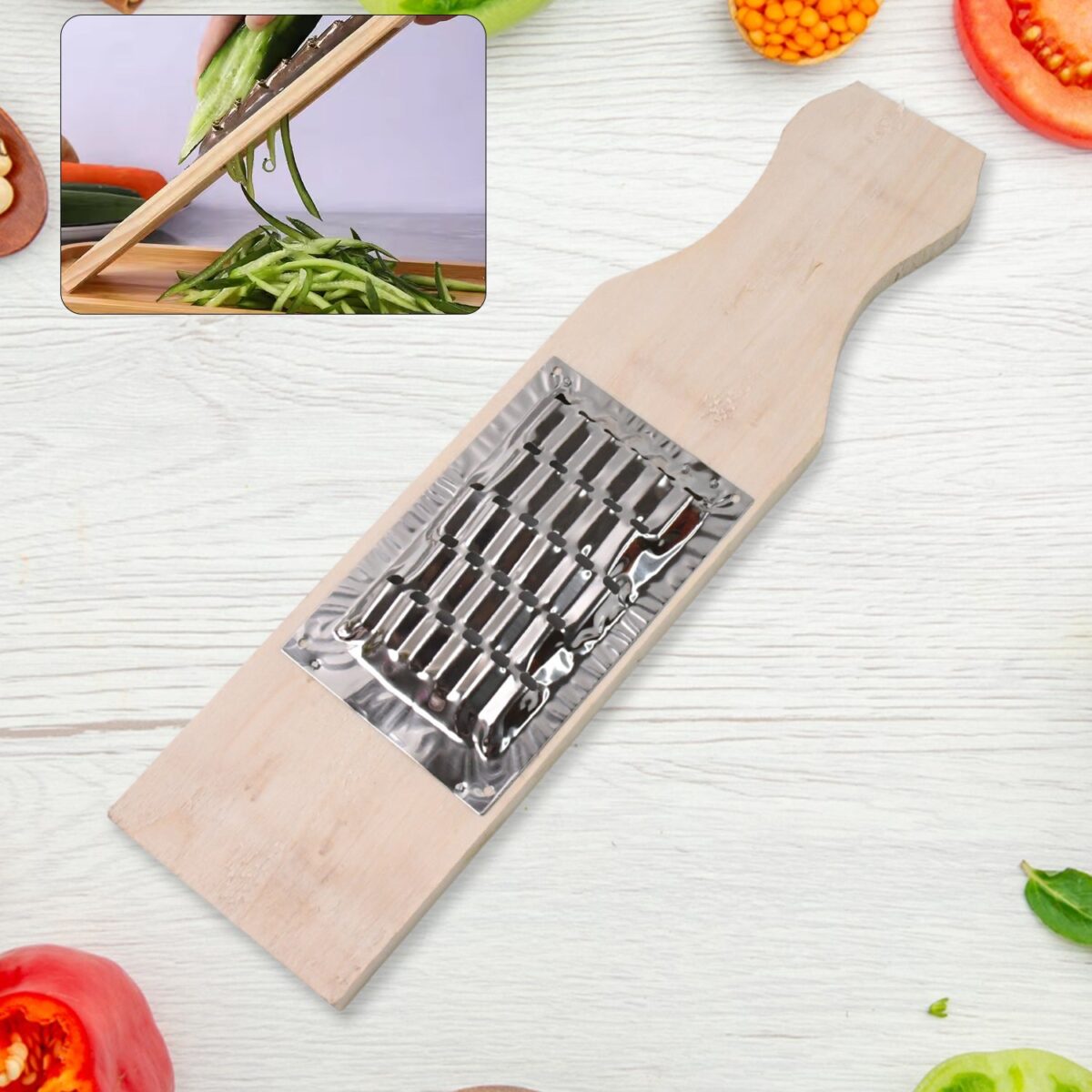 Vegetable Shredder Slicer Fry Cheese Grater Food Vegetables Kitchen - Image 1