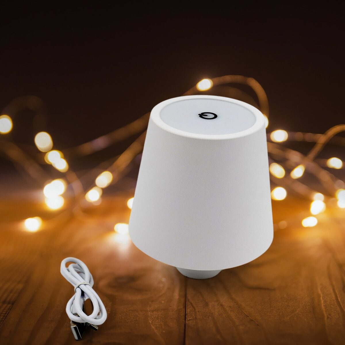 USB Rechargeable LED Bottle Lamp Ã¢â‚¬â€œ 3 Color Dimmable Wireless Table Light for Home & Bar (1 Pc) - Image 1
