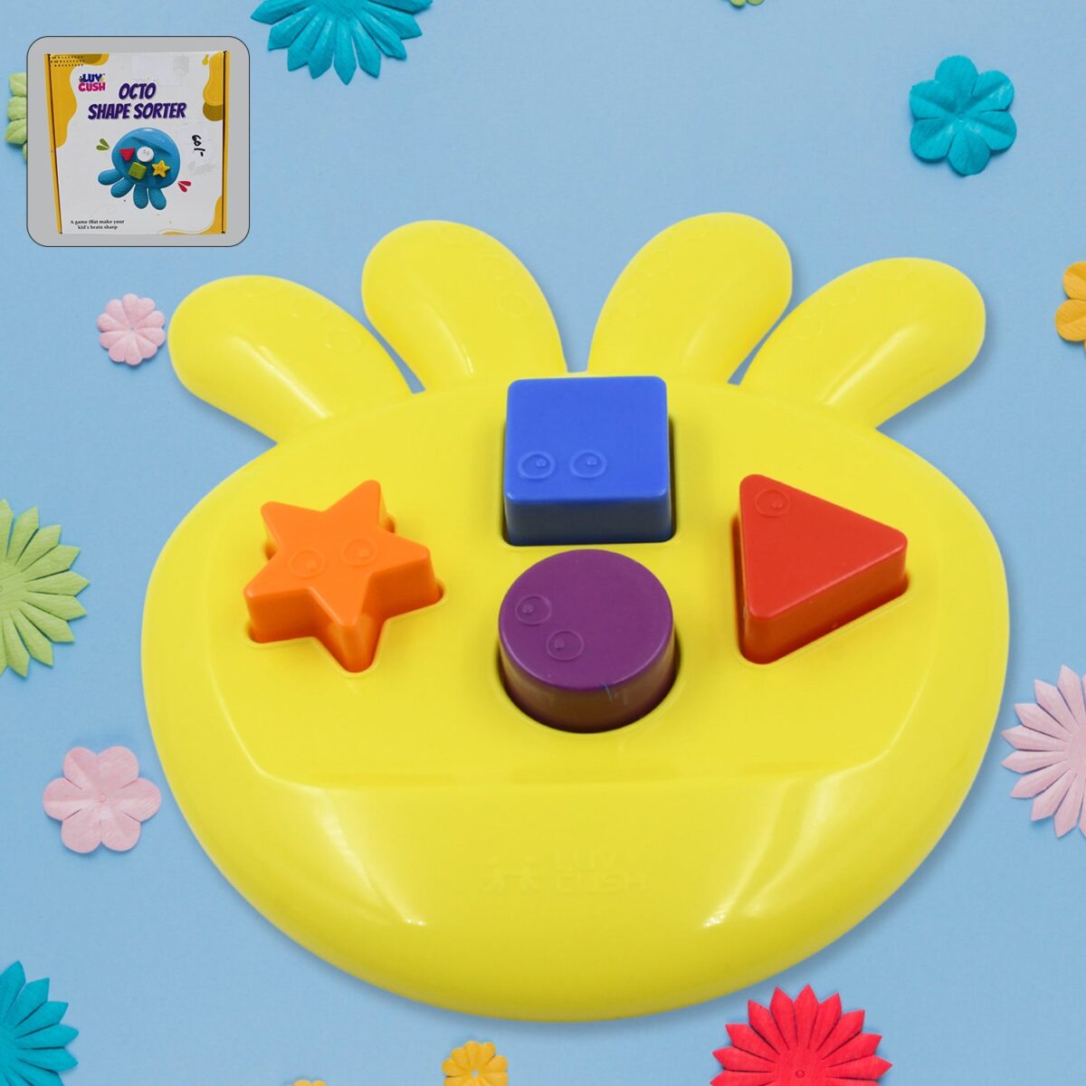 Octo Shape Sorter Toy for KidsÃ¢â‚¬â„¢ Learning & Grasping (1 Pc) - Image 1