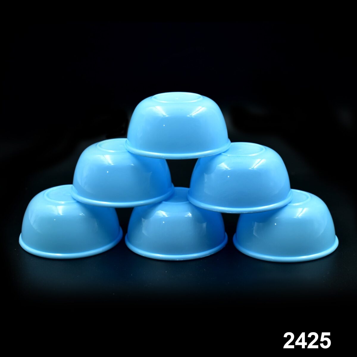 Small Plastic Bowl Set, Microwave Safe Unbreakable, Set of 6 - Image 2