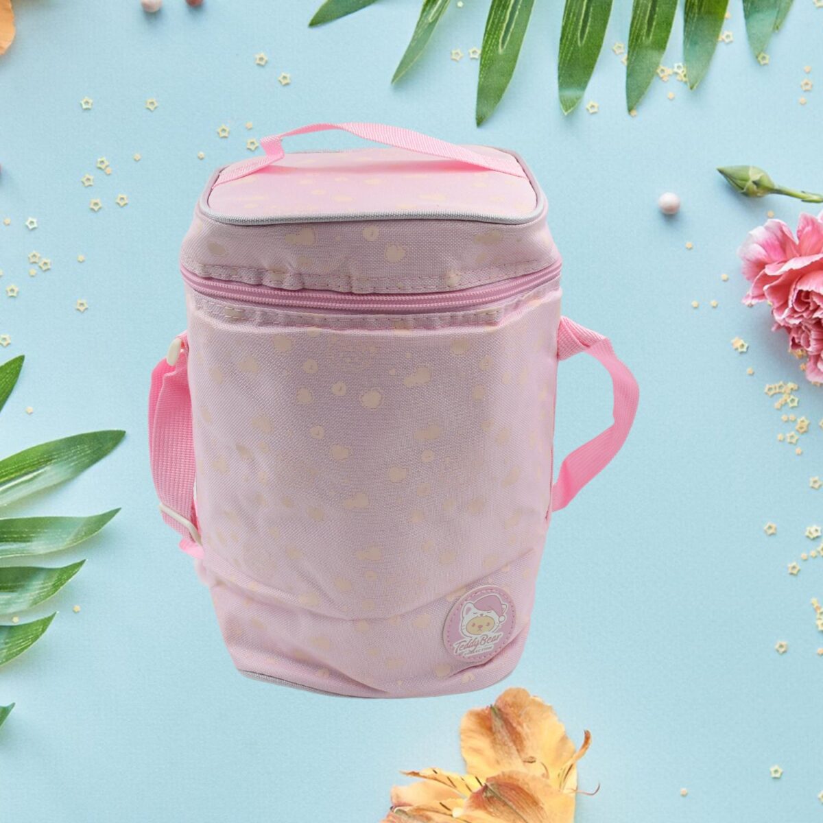 Cute Animal Zip Lunch Bag with Adjustable Strap Ã¢â‚¬â€œ Reusable & Durable (1 Pc) - Image 1
