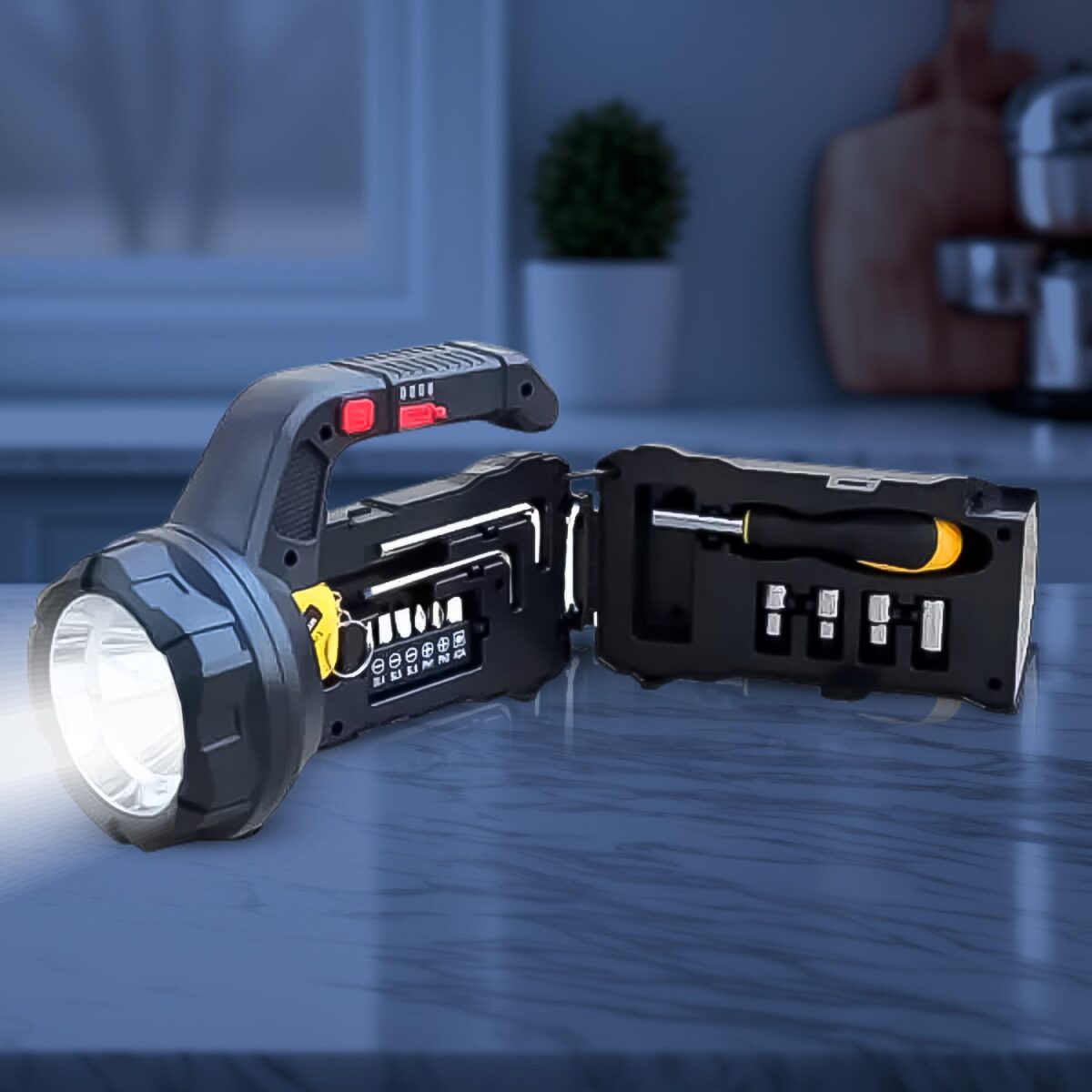 Multi Functional SOS Light With Tool Box, Torchlight (18 W) - Image 2