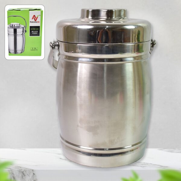 Stainless Steel Lunch Box, Insulated Lunch Box Double Vacuumâ€‘Layer (2.2 Ltr.)