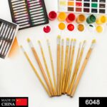 Brown Art Brush Set for Artists (Pack of 12) - Image 2