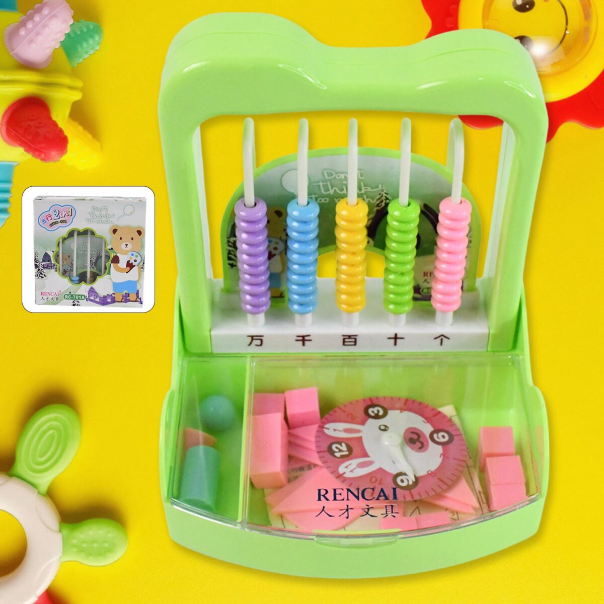 Maths Material Set Abacus Counting Number Arithmetic Aid Educational Kid Toy - Image 1