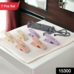 Cloth Drying Rope with Clips â€“ Convenient and Durable Hanging Solution (7 Pc Set) - Image 2