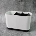 6 Compartment Multi Purpose Organizer Toothbrush Holder Stand Plastic Caddy (1 Pc) - Image 3