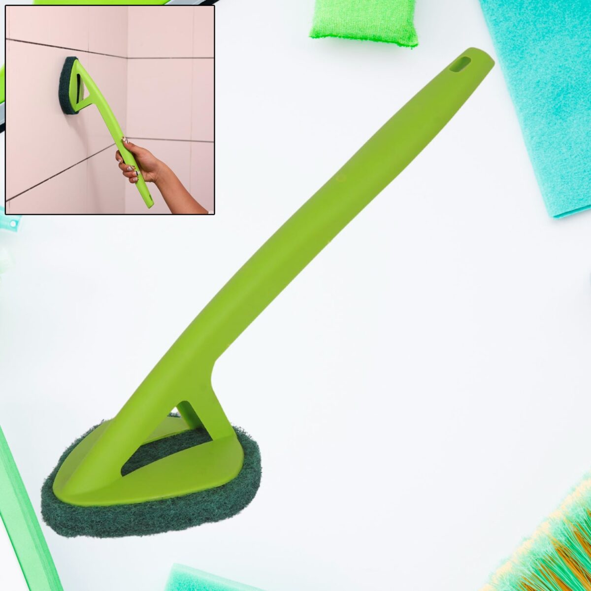 Scrubber Hockey with Long Handle (1 Pc) - Image 1