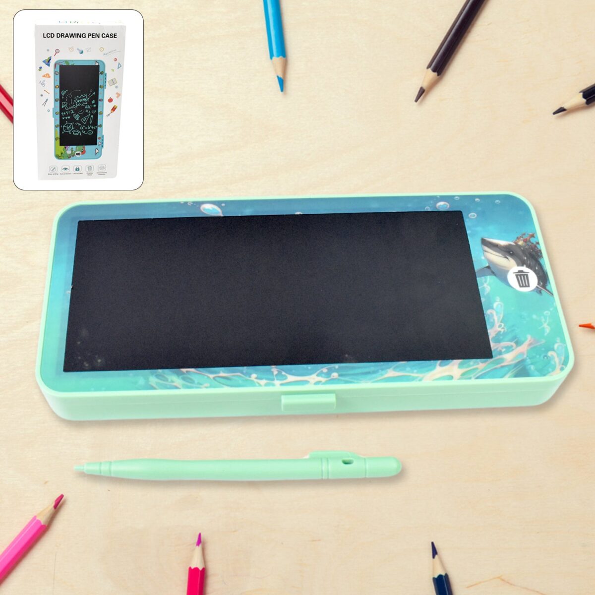 LED Drawing Pen Case writing pad / Compass Blue colour (1 pc) - Image 1