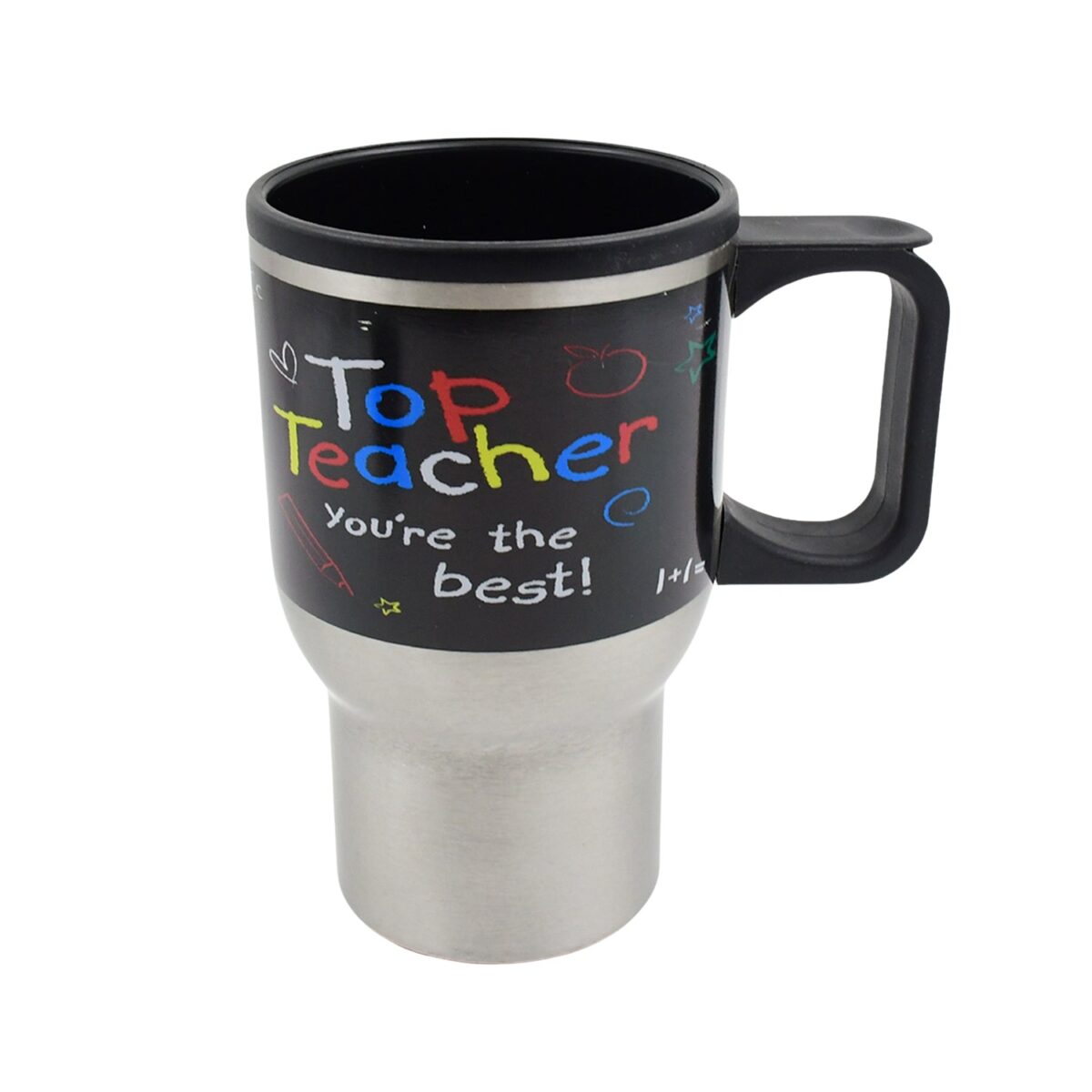 Stainless Steel Insulated Travel Mug - Double-Walled Vacuum Cup with Lid & Handle - Image 1