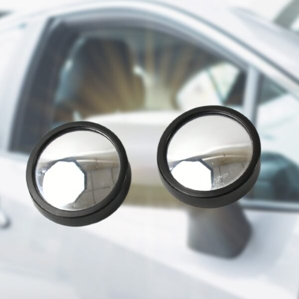 Car Blind Spot Mirror â€“ HD Glass, Convex & Frameless (2 Pcs Set)